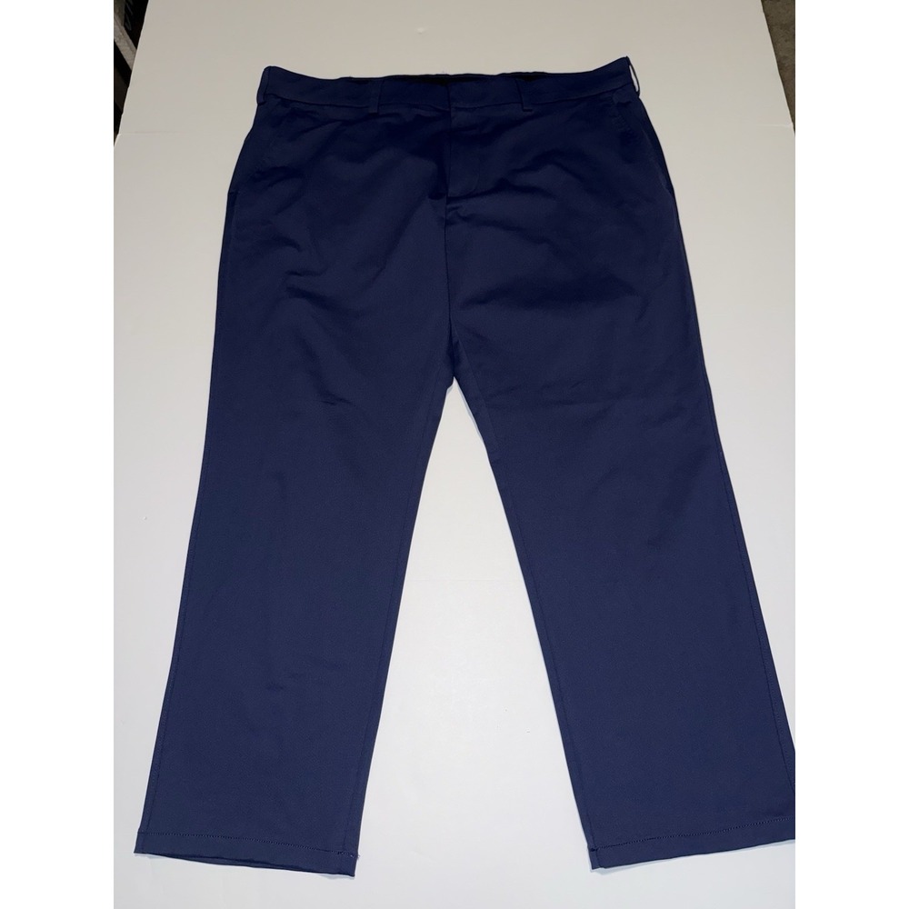 Kenneth Cole Reaction Men 40x29 Dress Pants Techni-Cole Blue Flat Front Office